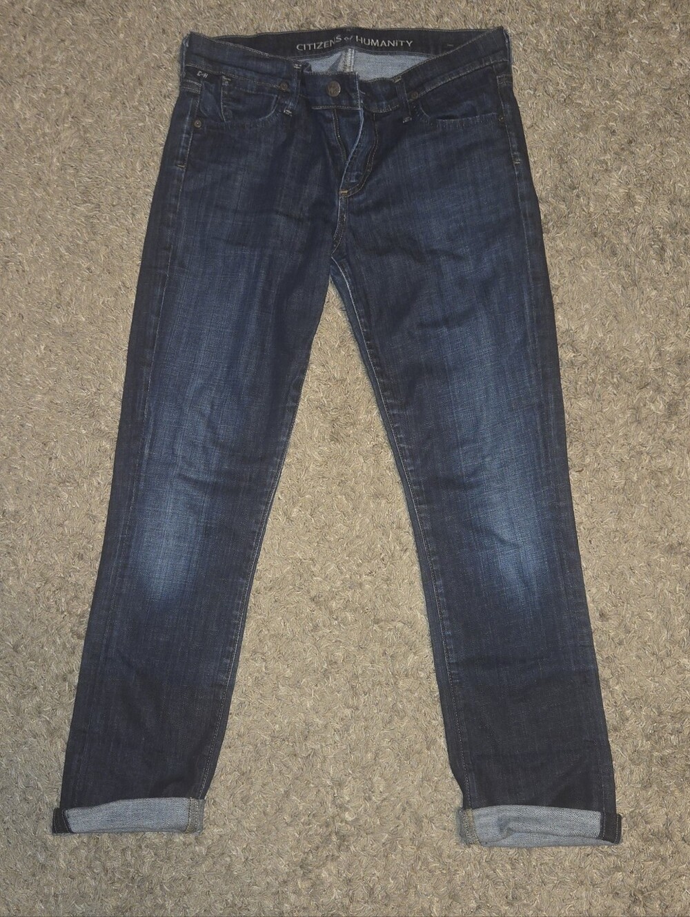 Citizens of Humanity Dani Cropped Mid Rise Slim Straight Jeans Size 28